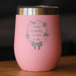 Probably Cat Hair In This - Wine Tumbler Cup with Sliding Lid - Stainless Steel Insulated Mug - Funny Cat Gifts for Women & Men