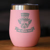 Dogs Are People Too Insulated Wine Tumbler with Sliding Lid Gifts for Dog People 12oz Stainless Steel Tumbler