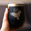 Freedom 250 Bald Eagle Insulated Wine Tumbler - 12oz Stainless Steel Tumbler Official USA 250th Anniversary Merch