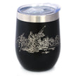 Freedom 250 Washington Crossing the Delaware Insulated Wine Tumbler - 12oz Stainless Steel Tumbler Official USA 250th Anniversary Merch