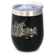 Freedom 250 Washington Crossing the Delaware Insulated Wine Tumbler - 12oz Stainless Steel Tumbler Official USA 250th Anniversary Merch