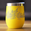 Freedom 250 Washington Crossing the Delaware Insulated Wine Tumbler - 12oz Stainless Steel Tumbler Official USA 250th Anniversary Merch