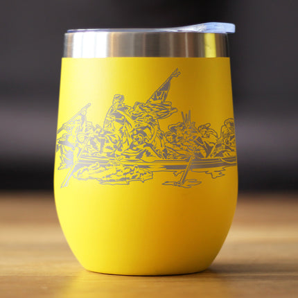 Freedom 250 Washington Crossing the Delaware Insulated Wine Tumbler with Sliding Lid Official Merch for 250th Anniversary of the USA 12oz Stainless Steel Tumbler