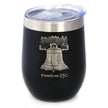 Freedom 250 Liberty Bell Insulated Wine Tumbler - 12oz Stainless Steel Tumbler Official USA 250th Anniversary Merch