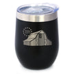 Freedom 250 Homestead Barn Insulated Wine Tumbler - 12oz Stainless Steel Tumbler Official USA 250th Anniversary Merch