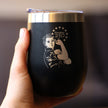 Freedom 250 Rosie the Riveter Insulated Wine Tumbler - 12oz Stainless Steel Tumbler Official USA 250th Anniversary Merch