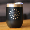 Freedom 250 Betsy Ross Logo Insulated Wine Tumbler - 12oz Stainless Steel Tumbler Official USA 250th Anniversary Merch