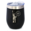 Freedom 250 Statue of Liberty Insulated Wine Tumbler - 12oz Stainless Steel Tumbler Official USA 250th Anniversary Merch