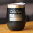 Freedom 250 We the People Insulated Wine Tumbler - 12oz Stainless Steel Tumbler Official USA 250th Anniversary Merch