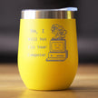 No I Will Not Fix Your Computer Insulated Wine Tumbler with Sliding Lid Funny Tech Gifts 12oz Stainless Steel Tumbler