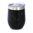 Flag of Alaska - Wine Tumbler Glass with Sliding Lid - Stainless Steel Insulated Mug - Alaskan Themed Gift for Men and Women Alaskans