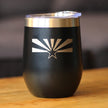 Flag of Arizona - Wine Tumbler Glass with Sliding Lid - Stainless Steel Insulated Mug - Arizona Gifts Women and Men Arizonans
