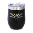 Flag of Arizona - Wine Tumbler Glass with Sliding Lid - Stainless Steel Insulated Mug - Arizona Gifts Women and Men Arizonans