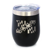 Flag of Maryland - Wine Tumbler Glass with Sliding Lid - Stainless Steel Travel Mug - Maryland Gifts for Women and Men Marylanders