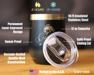 Frequent Flyer Insulated Wine Tumbler with Sliding Lid Fly Fishing Accessories and Gifts 12oz Stainless Steel Tumbler