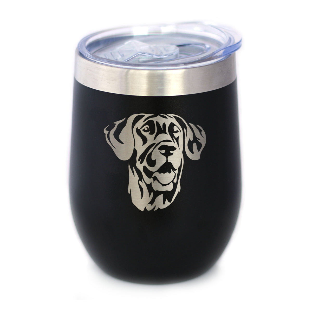 Great Dane Face - Wine Tumbler