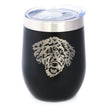Labradoodle Face - Wine Tumbler Cup with Sliding Lid - Stainless Steel Insulated Mug - Labradoodle Gifts for Dog Lovers Women & Men