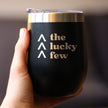 Lucky Few Insulated Wine Tumbler with Sliding Lid Down Syndrome Awareness Gifts for Adults 12oz Stainless Steel Tumbler