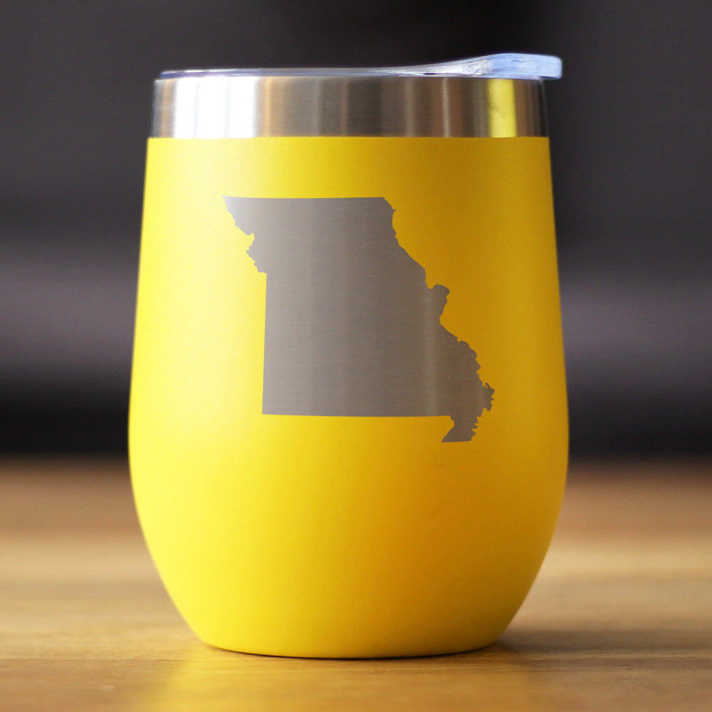 Missouri State Outline - Wine Tumbler