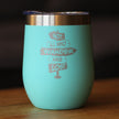 Not All Who Wander Are Lost - Wine Tumbler Glass with Sliding Lid - Stainless Steel Travel Mug - Outdoor Travel Gifts for Travelers, Campers & Hikers