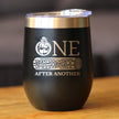 One Dam Project - Wine Tumbler Cup with Sliding Lid - Stainless Steel Insulated Mug - Funny Handyman Gifts for Construction Workers