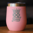 Pickleball Legend Insulated Wine Tumbler with Sliding Lid Gifts for Picklers 12oz Stainless Steel Tumbler