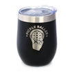 Pickleballer - Wine Tumbler Glass with Sliding Lid - Stainless Steel Travel Mug - Fun Pickleball Gifts for Women and Men