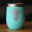 Pickleballer - Wine Tumbler Glass with Sliding Lid - Stainless Steel Travel Mug - Fun Pickleball Gifts for Women and Men