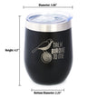 Funny Golf Gifts Insulated Wine Tumbler with Sliding Lid Talk Birdie to Me 12oz Stainless Steel Tumbler
