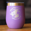 What Day Is It - Wine Tumbler Cup with Sliding Lid - Stainless Steel Insulated Mug - Funny Gifts for Flight Attendants & Pilots