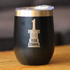 1st Anniversary Party Decor Insulated Wine Tumbler with Sliding Lid 1 Year Strong 12oz Stainless Steel Tumbler