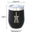 1st Anniversary Party Decor Insulated Wine Tumbler with Sliding Lid 1 Year Strong 12oz Stainless Steel Tumbler