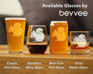 Squirrel Rocks Glass - Squirrel Gifts and Decor with Squirrels - 10.25 Oz Glasses