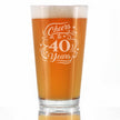 Cheers to Years - Anniversary Party Cups & Decor - Engraved Glasses & Color Ceramic Coffee Mugs