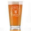 Cheers to Years - Anniversary Party Cups & Decor - Engraved Glasses & Color Ceramic Coffee Mugs