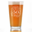 Cheers to Years - Anniversary Party Cups & Decor - Engraved Glasses & Color Ceramic Coffee Mugs