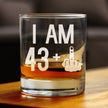43 + 1 Middle Finger - 10 Ounce Rocks Glass