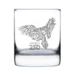 America 250 Bald Eagle Engraved Rocks Glass America250 Official for 250th Anniversary of the USA Weighted Whiskey Glasses - 10.25 oz
