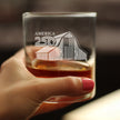 America 250 Homestead Barn Engraved Rocks Glass America250 Official for 250th Anniversary of the USA Weighted Whiskey Glasses - 10.25 oz