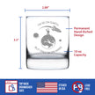 Age on Mars 50 - Whiskey Rocks Glass Gift - Unique Funny 50th Birthday Gifts for Women and Men - 10.25 oz Glasses