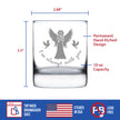 Always With You - Angel - Whiskey Rocks Glass Gift - Sympathy Memorial Gifts for Bereavement Loss - 10.25 oz Glasses