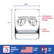 Awesome Since 1970 Engraved Rocks Glass Gifts 55th Birthday Gift Ideas Weighted Whiskey Glasses - 10.25 oz