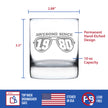 Awesome Since 1980 Engraved Rocks Glass Gifts 45th Birthday Gift Ideas Weighted Whiskey Glasses - 10.25 oz