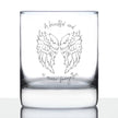 Beautiful Soul is Never Forgotten - Whiskey Rocks Glass Gift - Sympathy Memorial Gifts for Bereavement Loss - 10.25 oz Glasses