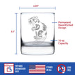 Beaver Engraved Rocks Glass Beaver Gifts and Rustic Cabin Home Decor Weighted Whiskey Glasses - 10.25 oz