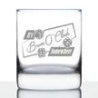 BuncO 'Clock Somewhere Rocks Glass - Bunco Decor and Bunco Gifts for Women - 10.25 Oz Glasses
