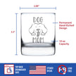 Dog Mom - Whiskey Rocks Glass - Cute Dog Lover Gifts for Women - 10.25 oz Glasses