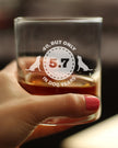 40th Birthday Dog Years - Whiskey Rocks Glass Gift - Unique Funny Bday Gifts for Women and Men Turning 40 - 10.25 oz Glasses