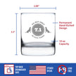 50th Birthday Dog Years - Whiskey Rocks Glass Gift - Unique Funny Bday Gifts for Women and Men Turning 50 - 10.25 oz Glasses