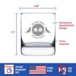 60th Birthday Dog Years - Whiskey Rocks Glass Gift - Unique Funny Bday Gifts for Women and Men Turning 60 - 10.25 oz Glasses